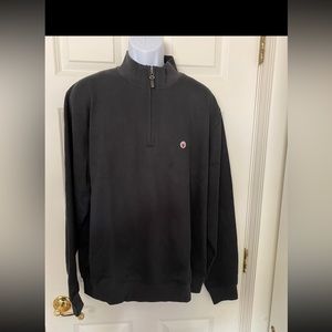 Vintage mens executive style 1/4 zip pullover. Chicago Bulls chest logo.